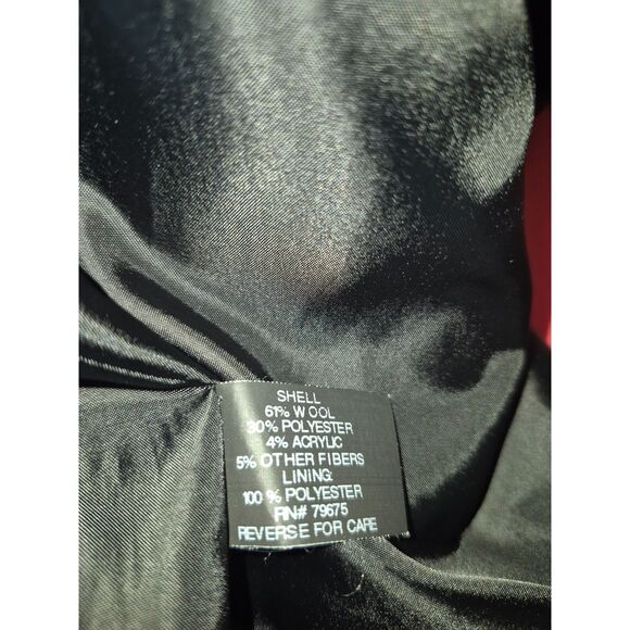 MICHAEL Michael Kors Blended Wool Jacket Coat Size XS Black - Picture 10 of 11